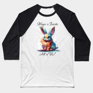 Magic Bunny 1 Baseball T-Shirt